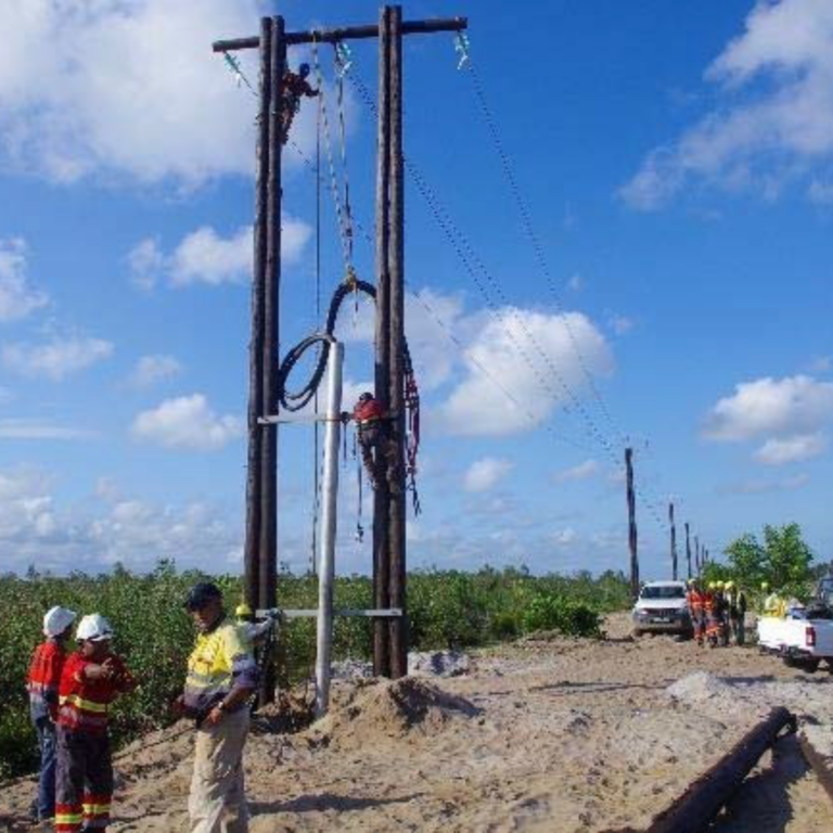DYNATEC MADAGASCAR_Install 11KV overhead line feeding TMF