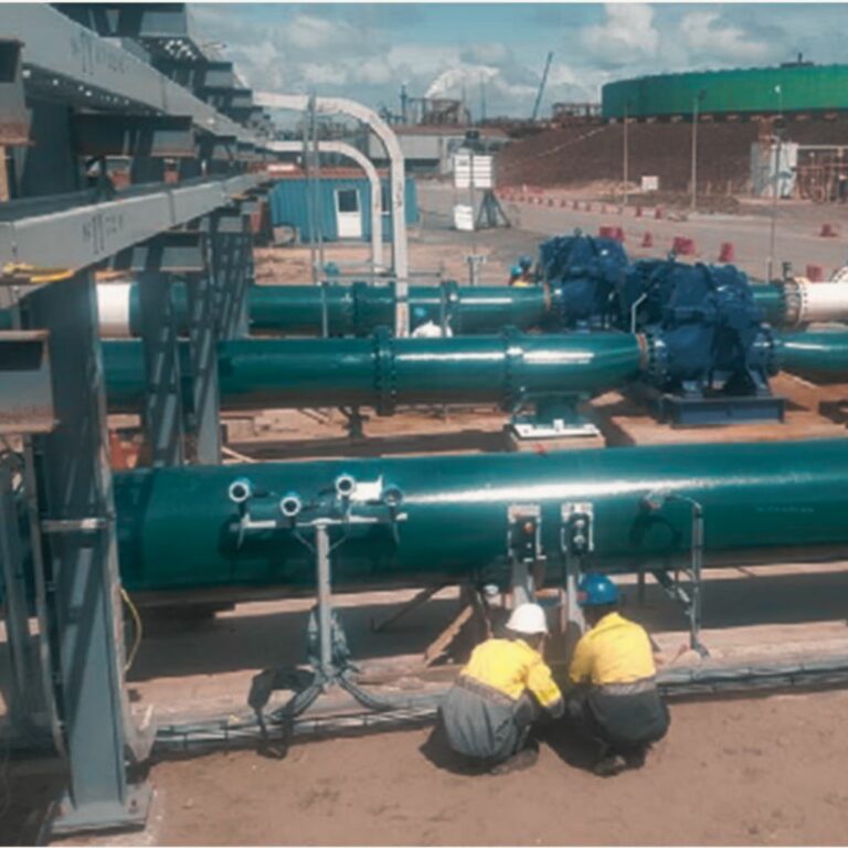 Booster pumps for tailings barge discharge rate